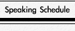 Speaking Schedule of Dr Sumner